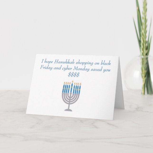Cartes Pour Fêtes Annuelles Hanukkah humor greeting card (Devant)