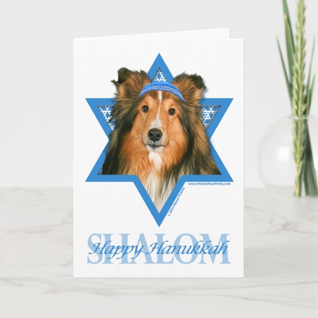 Cartes Pour Fêtes Annuelles Hanukkah Star of David (Devant)