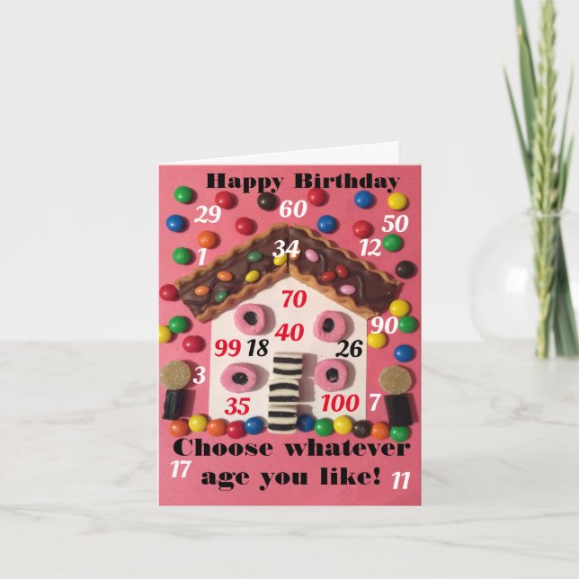 Cartes Pour Fêtes Annuelles Happy birthday any age (Devant)