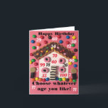 Cartes Pour Fêtes Annuelles Happy birthday any age<br><div class="desc">Birthday card for any age. Select the age you want to be! 😀</div>