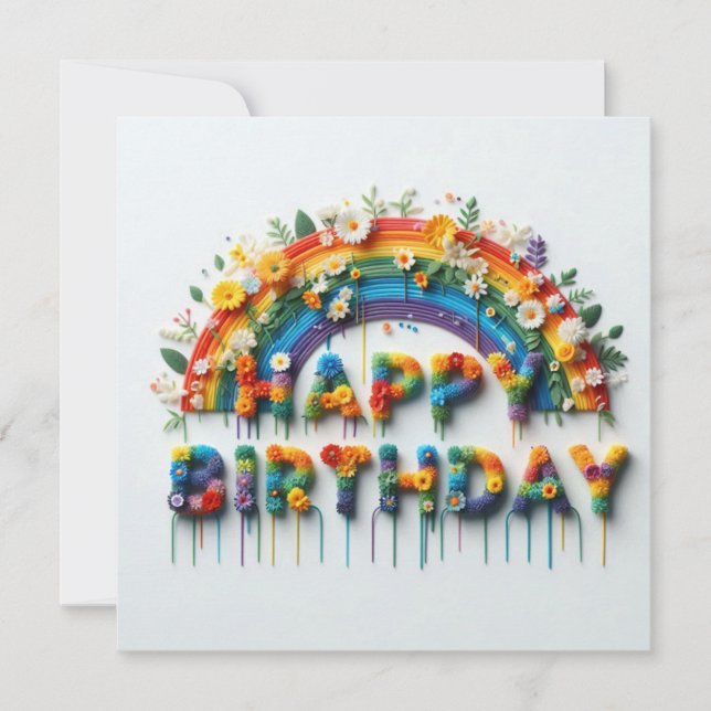 Cartes Pour Fêtes Annuelles Happy Birthday Card (Devant)