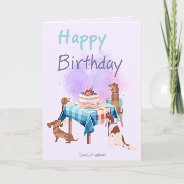 Cartes Pour Fêtes Annuelles Happy birthday greeting card  (Devant)