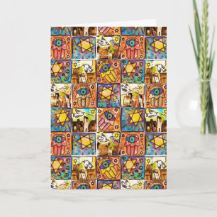 Cartes Pour Fêtes Annuelles Happy Chanukkah - Starry Night Israel Ivory Card