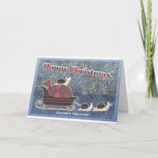 Cartes Pour Fêtes Annuelles Happy Christmas Snails