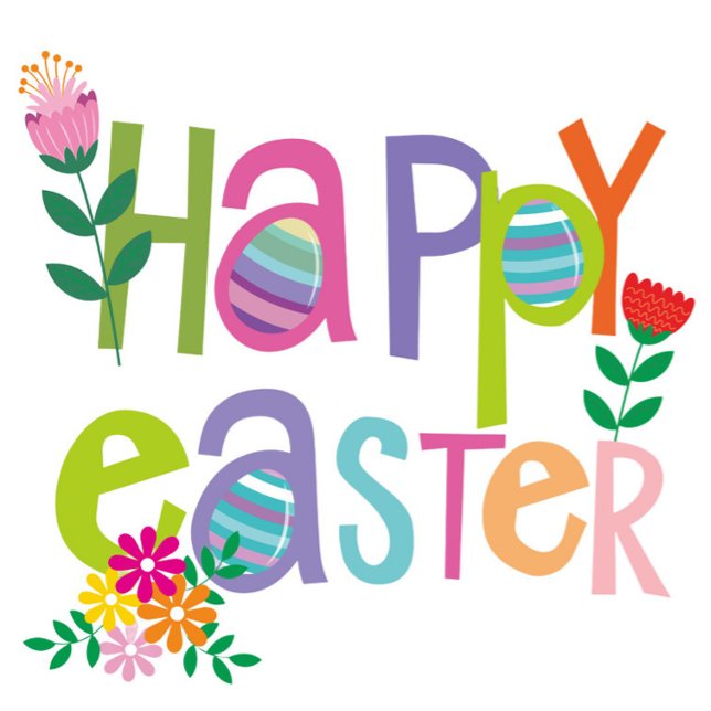 Cartes Pour Fêtes Annuelles Happy Easter  (Easter, Cheer in Full Color!)