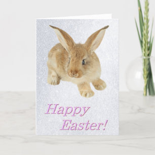 CARTES POUR FÊTES ANNUELLES HAPPY EASTER BABY BUNNY GREETING CARD