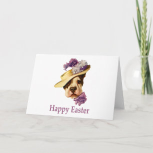 Cartes Pour Fêtes Annuelles Happy Easter Bulldog