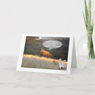 Cartes Pour Fêtes Annuelles Happy Easter, Fox and Easter bunny, humor