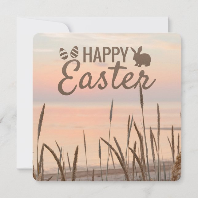 Cartes Pour Fêtes Annuelles Happy Easter from the Lowcountry Beach Dunes (Devant)