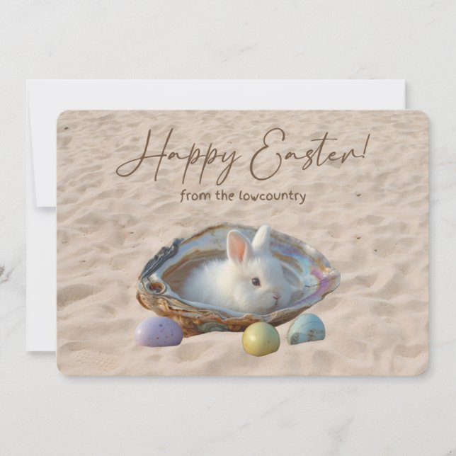 Cartes Pour Fêtes Annuelles Happy Easter from the Lowcountry Oyster Shell (Devant)