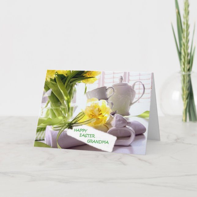 CARTES POUR FÊTES ANNUELLES HAPPY EASTER GRANDMA-U R SPECIAL (Devant)
