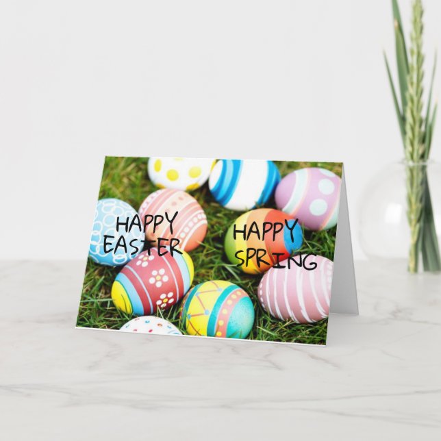CARTES POUR FÊTES ANNUELLES ***HAPPY EASTER HAPPY SPRING HEUREUX TOUT*** (Devant)