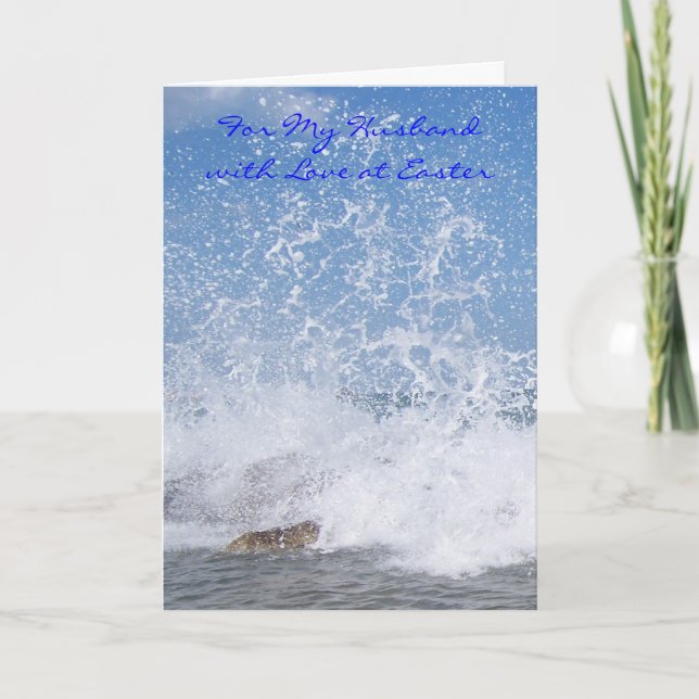 Cartes Pour Fêtes Annuelles Happy Easter Husband Card - Ocean Spray (Devant)