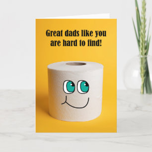 Cartes Pour Fêtes Annuelles Happy Father's Day Toilet Paper Humor