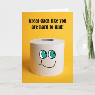 Cartes Pour Fêtes Annuelles Happy Father's Day Toilet Paper Humor
