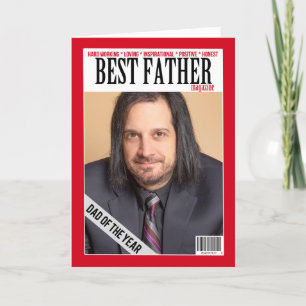 Cartes Pour Fêtes Annuelles Happy Fête des pères Custom Magazine Couverture