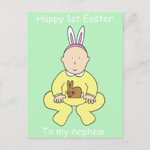 Cartes Pour Fêtes Annuelles Happy First Easter to My Nephew