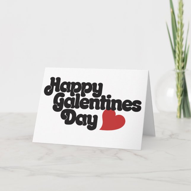 Cartes Pour Fêtes Annuelles Happy Galentines Day (Devant)