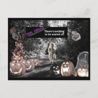 Cartes Pour Fêtes Annuelles Happy  Halloween ポストカード【怖い物はない！】