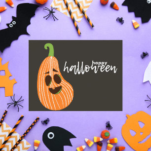 Cartes Pour Fêtes Annuelles Happy Halloween Citrouille lunaire