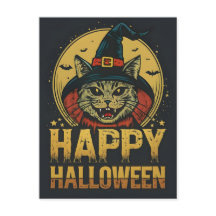 Happy Halloween Déplaisant sorcier chat