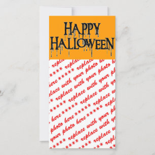 Cartes Pour Fêtes Annuelles Happy Halloween Drippy Texte Image