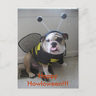 Cartes Pour Fêtes Annuelles Happy Halloween, English Bulldog