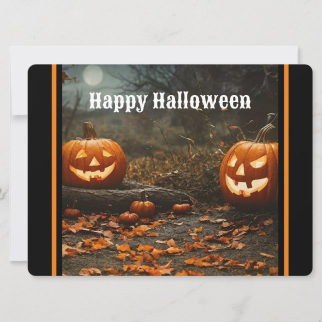 Cartes Pour Fêtes Annuelles Happy Halloween Night Collection (Devant)