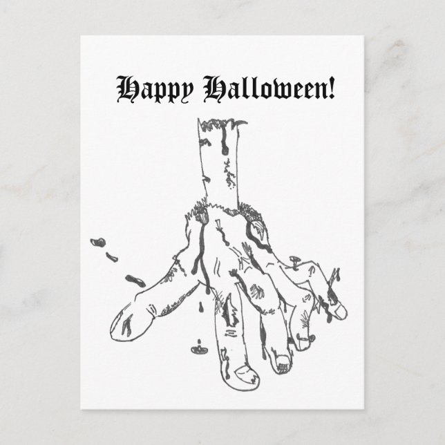 Cartes Pour Fêtes Annuelles Happy Halloween Postcard (Devant)