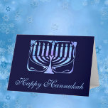 Cartes Pour Fêtes Annuelles Happy Hannukah<br><div class="desc">Personnaliser avec votre propre texte</div>