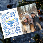 Cartes Pour Fêtes Annuelles Happy Hanoukka Menorah Main dessinée PHOTO SUR MES<br><div class="desc">Dessin de sucreries pour souhaiter à quelqu'un des fêtes heureuses ! Ajoutez votre propre photo ! Cliquez sur "personnaliser" pour ajouter votre propre photo. Vous pouvez également ajouter du texte à l'avant ou à l'arrière. Consultez ma boutique pour plus d'options. Également disponible en téléchargement numérique pour envoyer instantanément par e-mail...</div>