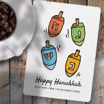 Cartes Pour Fêtes Annuelles Happy Hanoukka Simple et moderne Dreidel Salutatio<br><div class="desc">Il s'agit d'une conception simple,  minimaliste et moderne de l'illustration dreidel.</div>