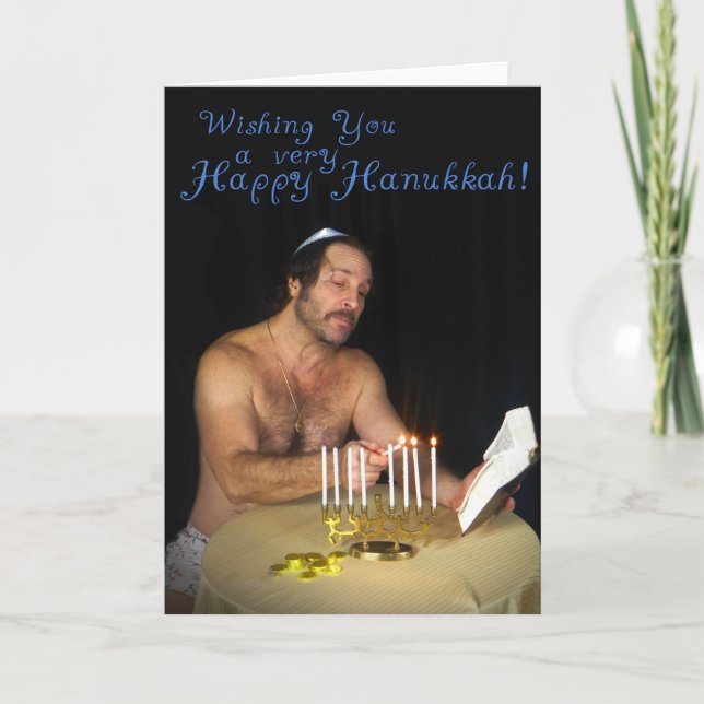 Cartes Pour Fêtes Annuelles Happy Hanukkah (Devant)