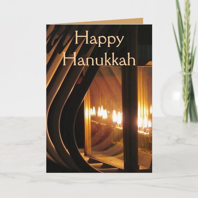 Cartes Pour Fêtes Annuelles Happy Hanukkah Lights (Devant)