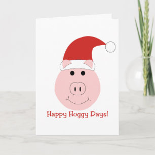 Cartes Pour Fêtes Annuelles Happy Hoggy Days Christmas cards