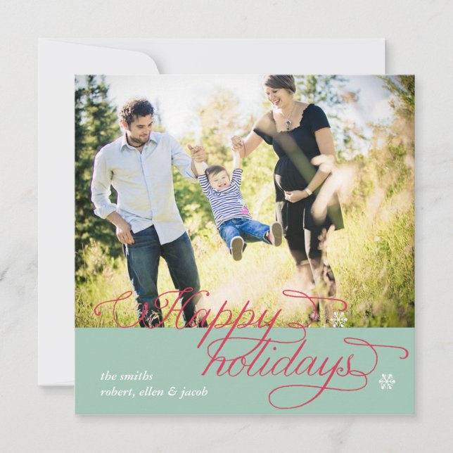 Cartes Pour Fêtes Annuelles Happy Holiday Card (Devant)