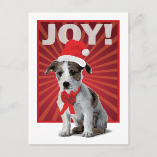 Cartes Pour Fêtes Annuelles Happy Holiday Dog - Jack Russell Santa