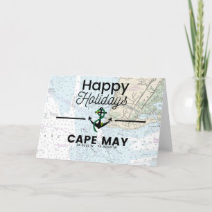 Cartes Pour Fêtes Annuelles Happy Holidays Chart - Cape May