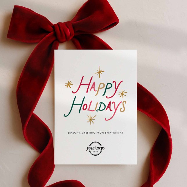 Cartes Pour Fêtes Annuelles Happy Holidays Corporate Holiday Greeting Card (Corporate Happy Holidays Greeting Card)