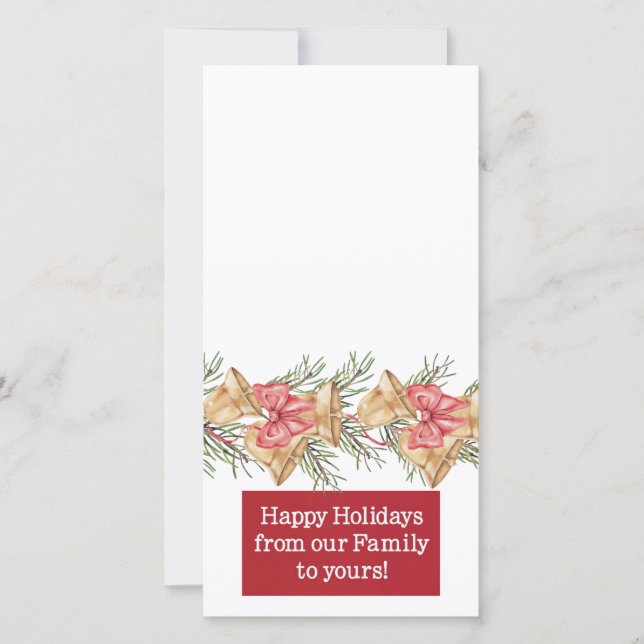 Cartes Pour Fêtes Annuelles happy holidays customizable photo card (Devant)