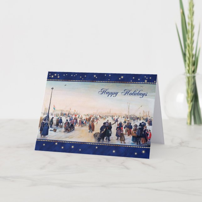 Cartes Pour Fêtes Annuelles Happy Holidays. Fine Art Christmas  (Devant)