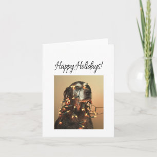 Cartes Pour Fêtes Annuelles Happy Holidays german shorthred pointer