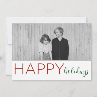 Cartes Pour Fêtes Annuelles Happy Holidays Greeting Card