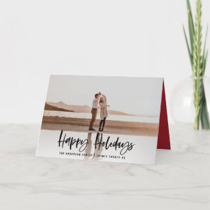 Cartes Pour Fêtes Annuelles Happy holidays modernes, photo-chrétiennes minimal