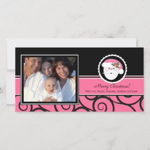 Cartes Pour Fêtes Annuelles Happy Holidays Unique Rose Père Noël Photo