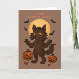 Cartes Pour Fêtes Annuelles Happy Howl-O-Ween