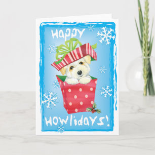 Cartes Pour Fêtes Annuelles Happy Howliday Coton