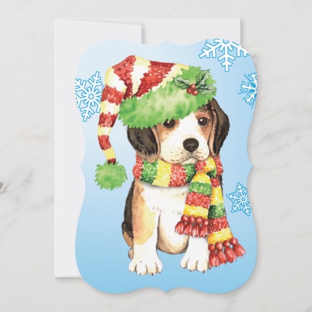 Cartes Pour Fêtes Annuelles Happy Howlidays Beagle (Devant)