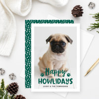 Happy Howlidays Green Puppy Chig Photo