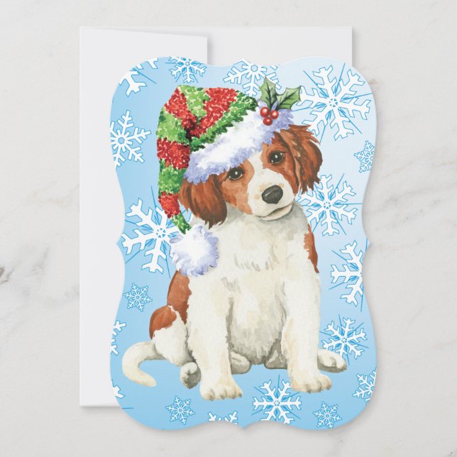 Cartes Pour Fêtes Annuelles Happy Howlidays Kooikerhondje (Devant)
